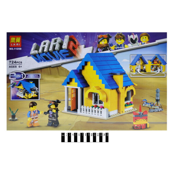 

Конструктор MOVIE 2 Будинок мрії/Рятувальна ракета Еммета 724дет 53*33*6см /18/