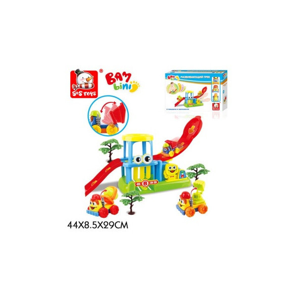 

Паркинг 00637689 BAMBINI Развивающий трек с метал.стройкой (3шт).кор.44*8,5*29 /24/