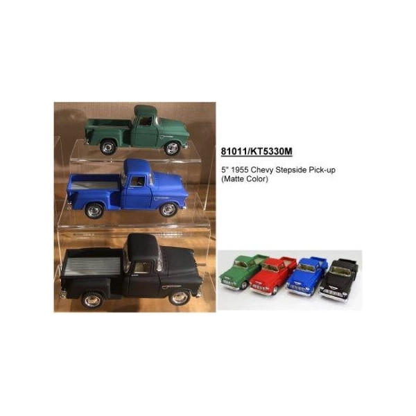 

Модель джип 5 Chevy Stepside Pick-up (Matte Color) метал.инерц.откр.дв.кор.ш.к./96/