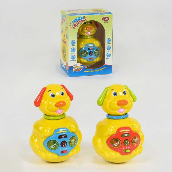 

Неваляшка музыкальная Play Smart, 2 цвета, свет и звук, рус, в кор. 14*11*20см /60-2/