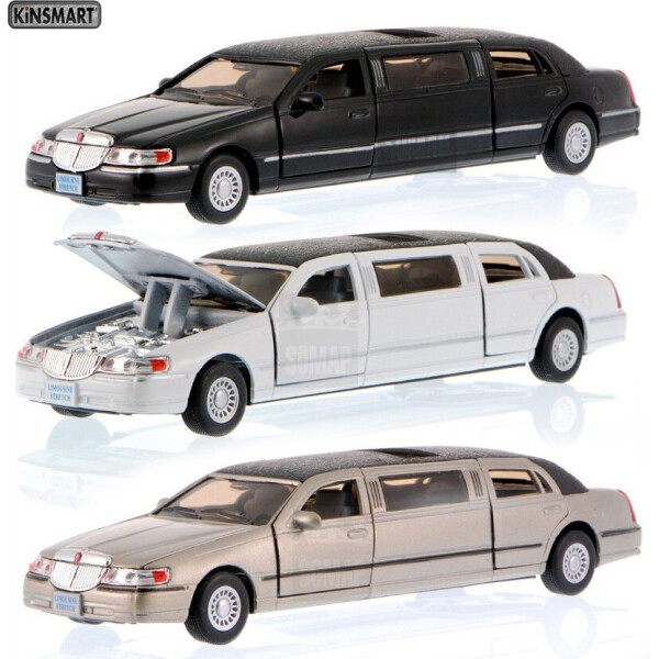 

KINSMART Lincoln Town Car Stretch Limousine, 1999, метал, инерц., 1:38, в кор. 23х8х8 /72-6