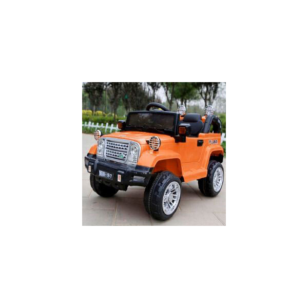 

Эл-мобиль T-7838 ORANGE джип на Bluetooth 2.4G Р/У 2*6V4.5AH мотор 2*20W с MP3 118*62*50 /1/