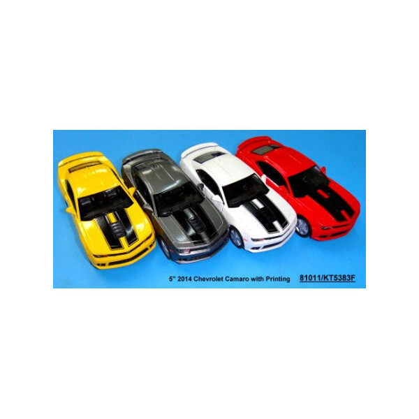 

Модель легковая 5 KT5383FW CHEVROLET CAMARO PULL BACK (2014) метал.инерц.откр.дв.кор.ш.к./96/