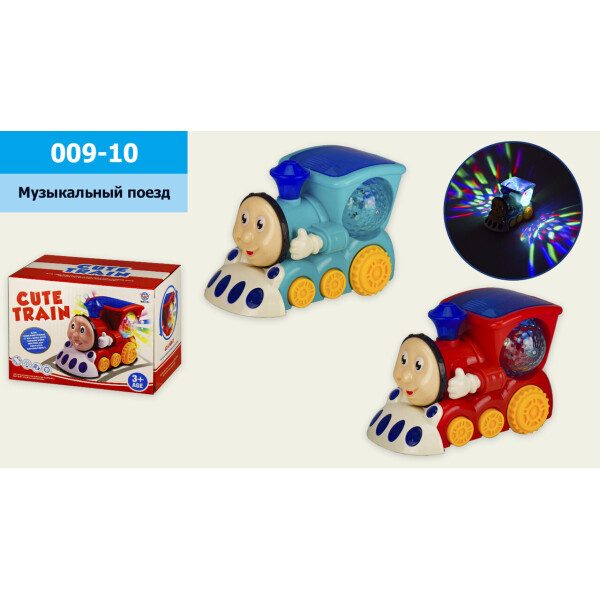 

Муз.паровоз батар., свет, звук, 2 цвета,р-р игрушки - 15,5*9*11см, в кор. 16,5*9,5*12см/96-2/