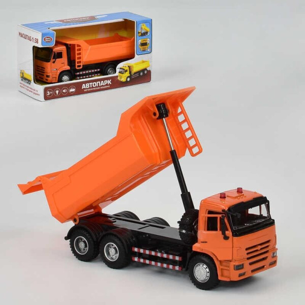 

Модель самосвал PLAY SMART 9621A Автопарк метал.кабина инерц.муз.свет.кор.24*9*12.5 ш.к./36/