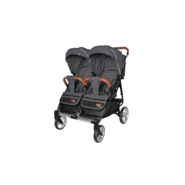 

Коляска прогулочная CARRELLO Connect CRL-5502 Serious Black для двойни, в льне +дождевик /1/ MOQ