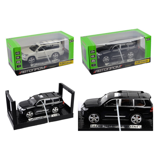 

Машина металл АВТОПРОМ,1:24 Lexus, 2 цвета, батар.,свет,звук,откр.двери, в кор. 24*11*11см /36-3/