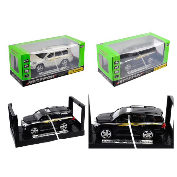 

Машина металл АВТОПРОМ,1:24 Toyota, 2 цвета, батар.,свет,звук,откр.двери, в кор. 24*11*11см /36-3/