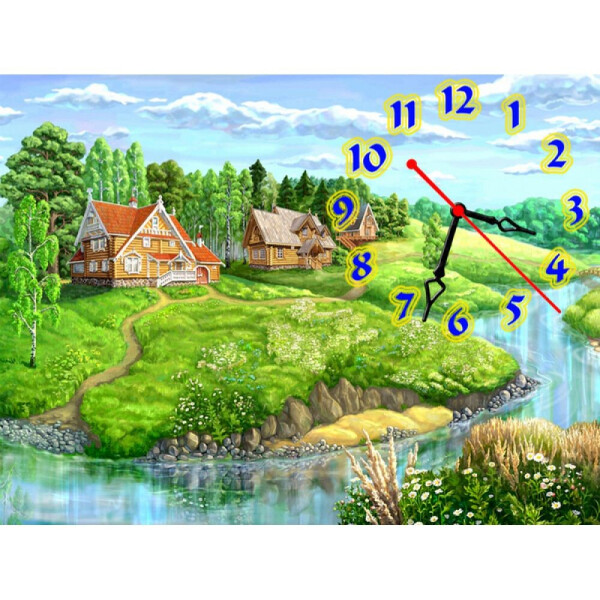 

Детские настенные часы Aim Деревушка, 30х40 см
