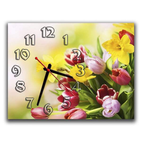 

Настенные часы Aim Тюльпаны, 30х40 см