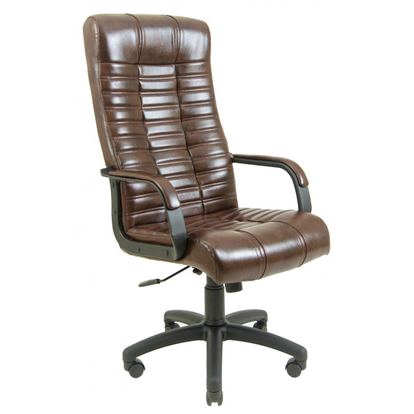 

Офисное Кресло Руководителя Richman Атлант Титан Dark Brown Подлокотник Рич Пластик М1 Tilt Коричневое