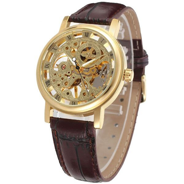 

Наручные часы Winner Gold Brown
