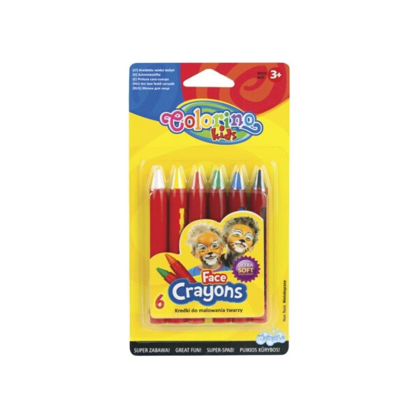 

Мел для лица карандаши, 6 цв. COLORINO
