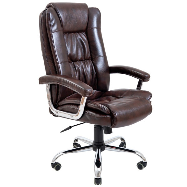 

Офисное Кресло Руководителя Richman Калифорния Мадрас Dark Brown Хром М1 Tilt Коричневое