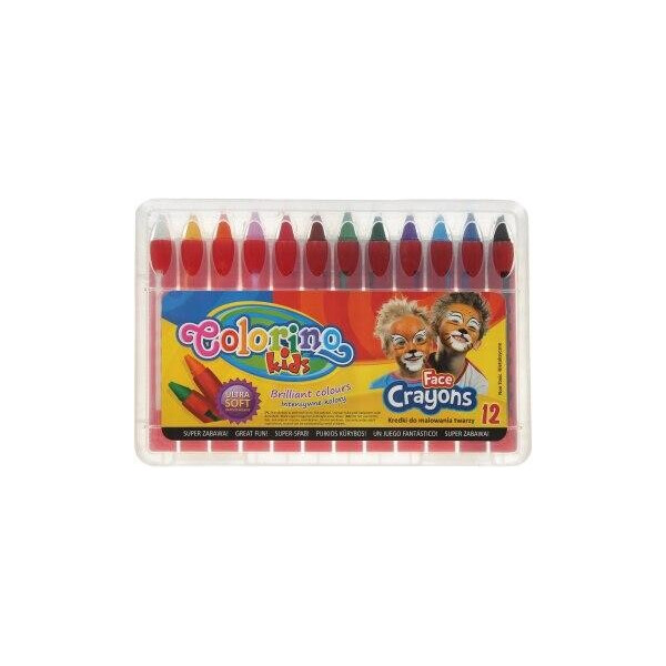 

Мел для лица карандаши, 12 цв. COLORINO