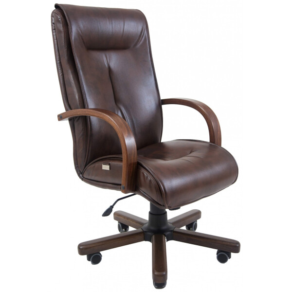 

Офисное Кресло Руководителя Richman Бостон Мадрас Kashtan Wood M1 Tilt Коричневое