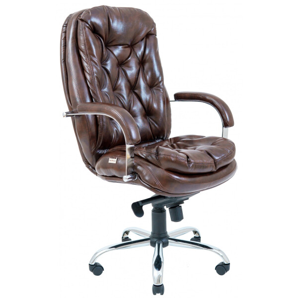 

Офисное Кресло Руководителя Richman Венеция Мадрас Dark Brown Хром M1 Tilt Коричневое