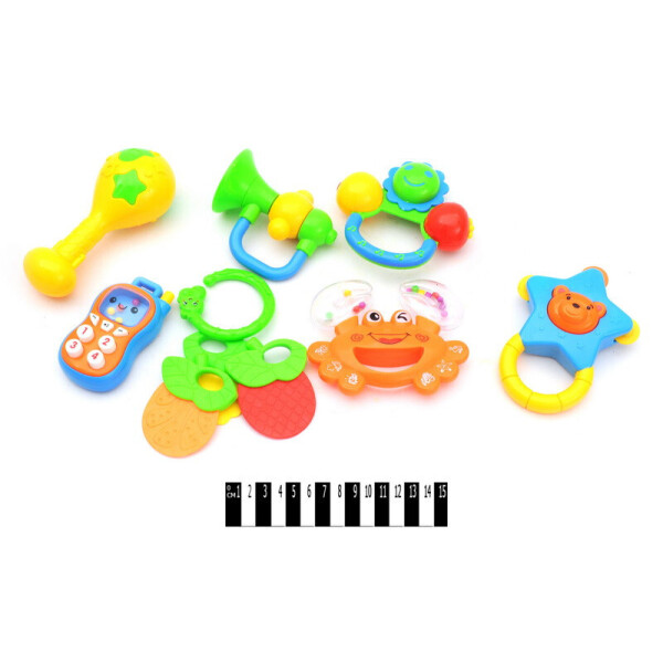 

Набор погремушек 10шт. в п/э 21,5*30*7 см /96/