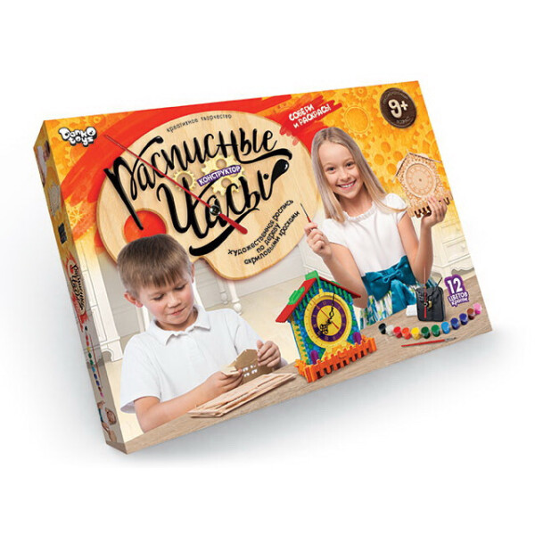 

Творчество. Расписные часы конструктор Пок. /6/
