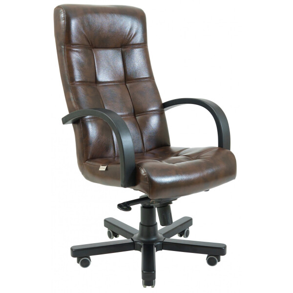 

Офисное Кресло Руководителя Richman Вирджиния Титан Dark Brown Wood М2 AnyFix Коричневое