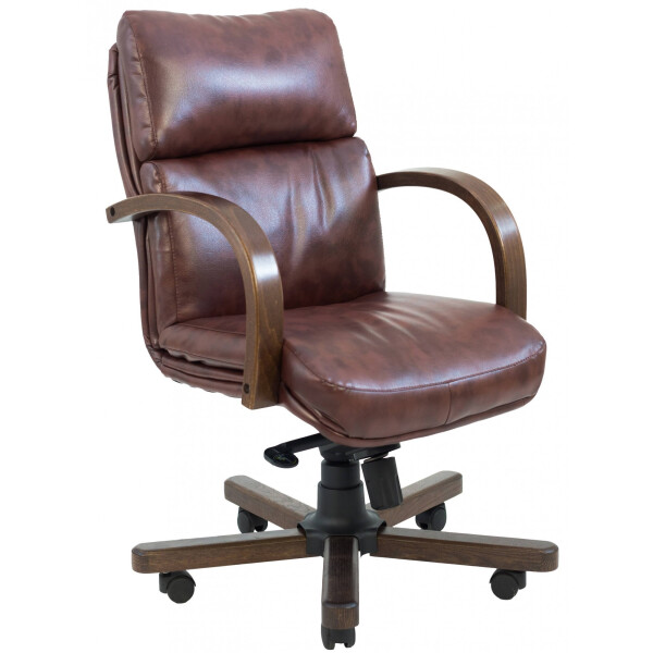 

Офисное Кресло Руководителя Richman Дакота Мадрас Dark Brown Wood М2 AnyFix Коричневое