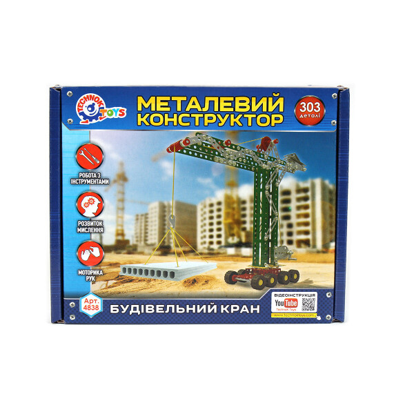 

Конструктор металл. ''Строительный кран'' Технок /10/