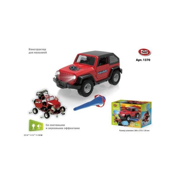 

Конструктор PLAY SMART 1370 звук,свет.кор.28*12*21 /48/