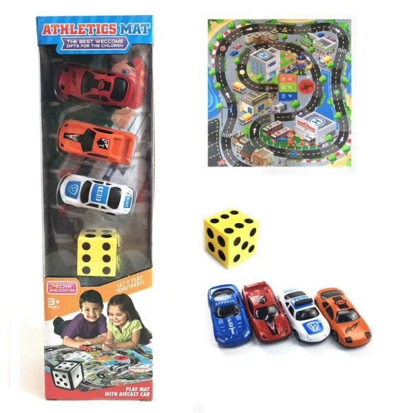 

Игровой коврик Rally,машинки, в кор. 10*8*36см /90-2/