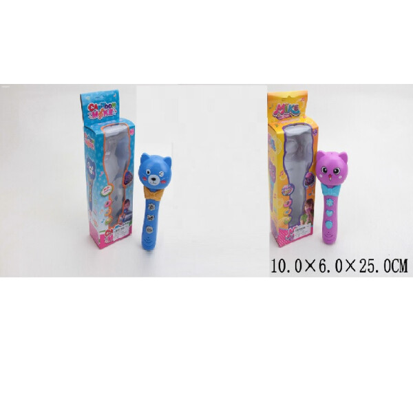 

Микрофон батар., 2 вида микс в кор. 27*15*6,5см /144-2/