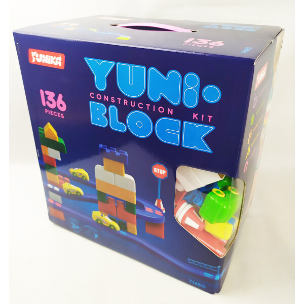 

Конструктор детский YUNI-BLOK 136дет. в кор. Юника //