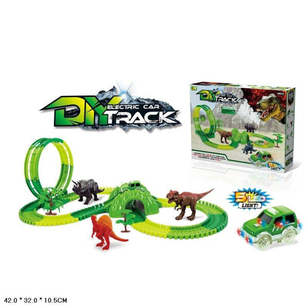 

Трек Dino, машинка с подсветкой, в кор 42*32*10,5см /18-2/