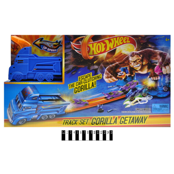

Трек-запуск HOT WHEEL Gorilla (+1 машинка) в кор. /24/