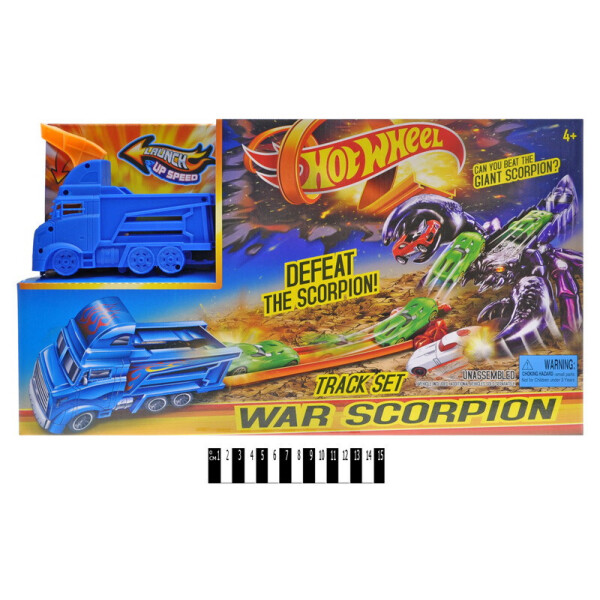 

Трек-запуск HOT WHEEL Scorpion (+1 машинка) в кор. /24/