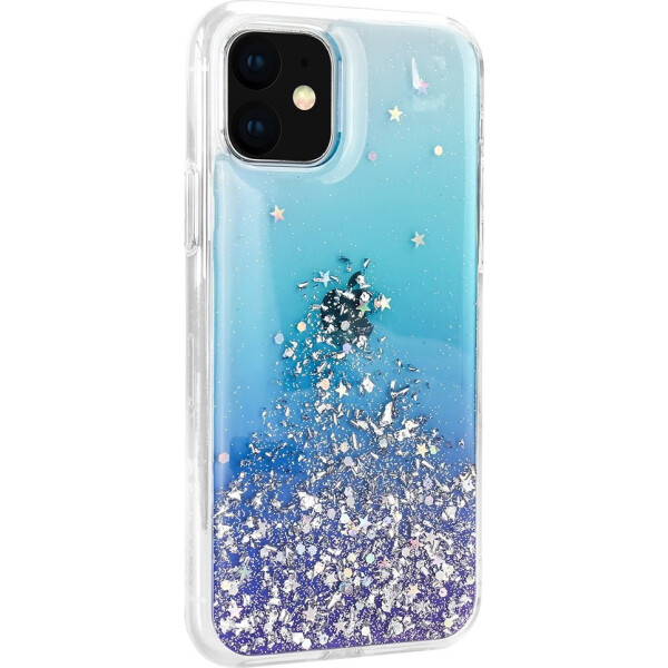 

с блестками SwitchEasy Starfield Crystal синий для iPhone 11