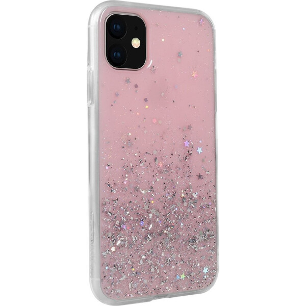 

с блестками SwitchEasy Starfield розовый для iPhone 11