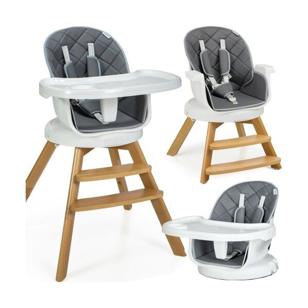 

Стульчик для кормления MOOLINO ORION 3w1 GRAY