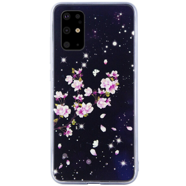 

TPU+Glass чехол Fantasy с глянцевыми торцами для Samsung Galaxy S20+ Цветение (123255)