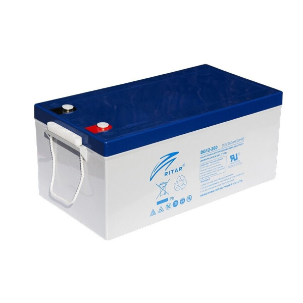 

Аккумуляторная батарея GEL RITAR DG12-260, Gray Case, 12V 260.0Ah