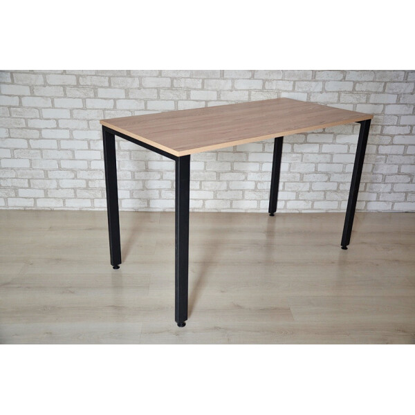 

Стол обеденный Тавол КС 8.5 металл опоры черные 120смх60смх75см ДСП 18мм Ясень/Черный