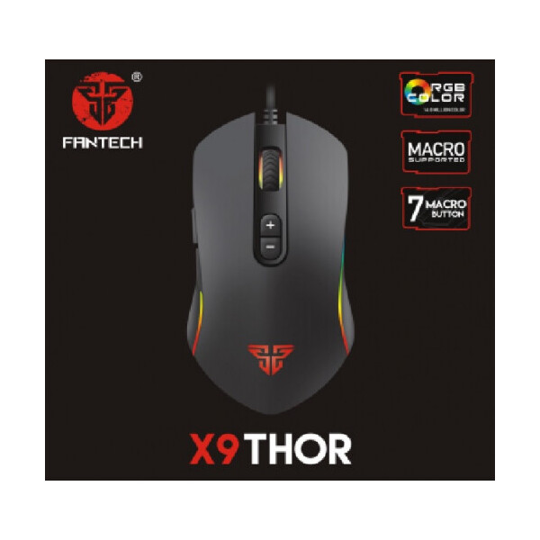 

Игровая мышь проводная Fantech X9 THOR Led Black COLOR BOX