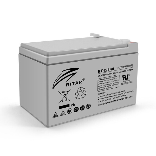 

Аккумуляторная свинцово-кислотная батарея AGM RITAR RT12140H Gray Case 12V 14.0Ah Q4