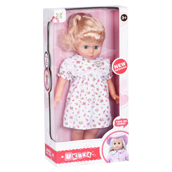 

Same Toy Кукла белое платье в розовый цветочек (45 см)