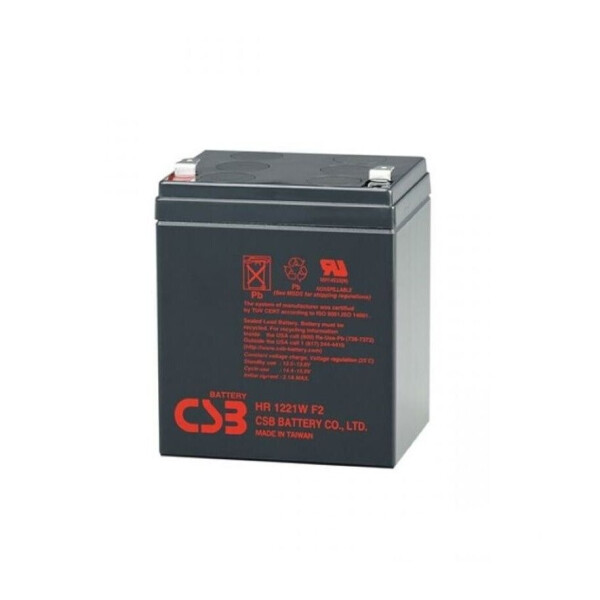 

Аккумуляторная свинцово-кислотная батарея CSB HС1221WF2 12V 5Ah Q10