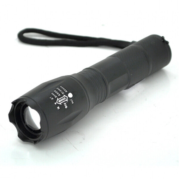 Фонарик ручной 6061-T6 Zoom Алюминий, Black