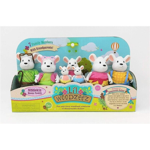 

Набор фигурок Li`l Woodzeez Большая Семья Мышей 7ед. 6491Z