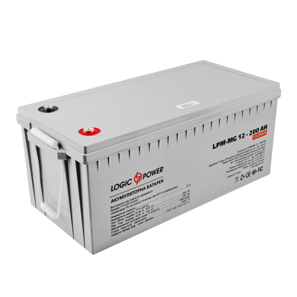 

Аккумулятор мультигелевый AGM LogicPower LPM-MG 12 - 200 AH
