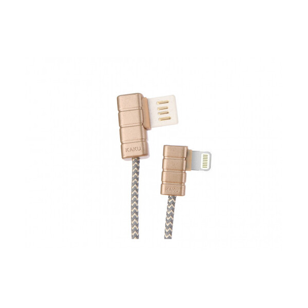 

Кабель iKAKU Gallop series for iphone, Gold, довжина 1м, 2.4A, BOX