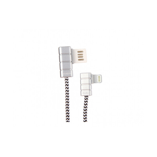 

Кабель iKAKU Gallop series for iphone, Silver, довжина 1м, 2.4A, BOX
