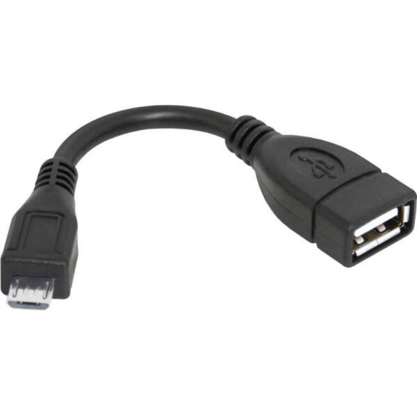 Кабель USB 2.0 AF - Micro-B OTG, 0.1m