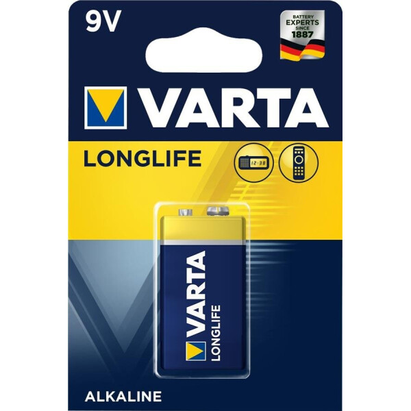 

Батарейка VARTA LONGLIFE 6LR61 BLI 1 ALKALINE